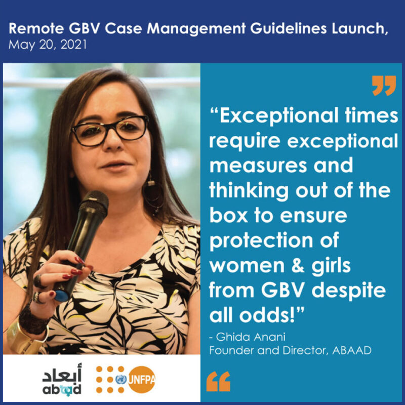 Remote GBV Case Management During Emergencies ABAAD