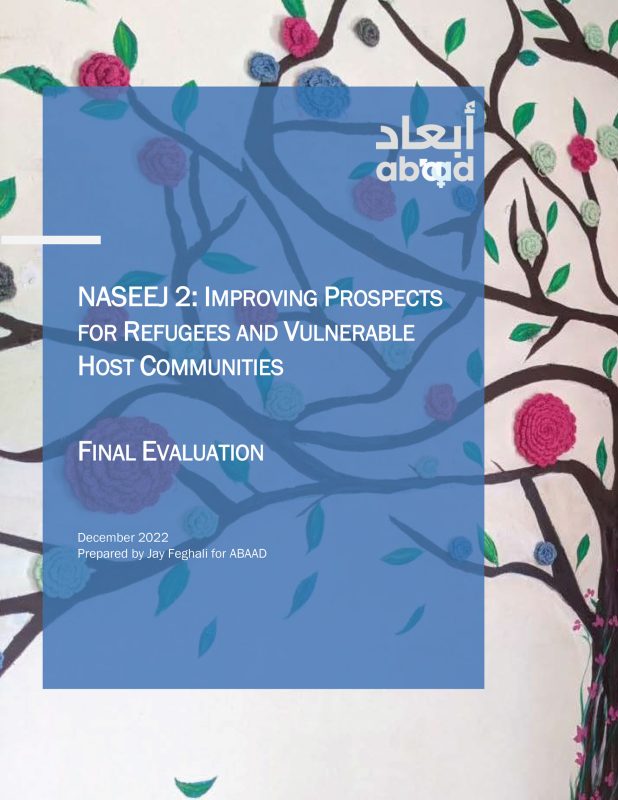 NASEEJ 2: IMPROVING PROSPECTS FOR REFUGEES AND VULNERABLE HOST COMMUNITIES
