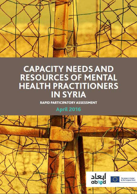 Capacity Needs and Resources of Mental Health Practitioners in Syria